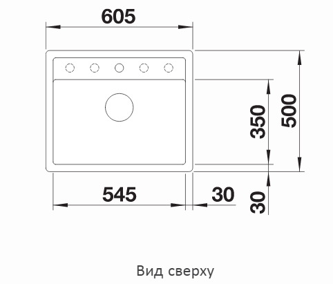  Blanco Dalago 6-F черный, клапан-автомат