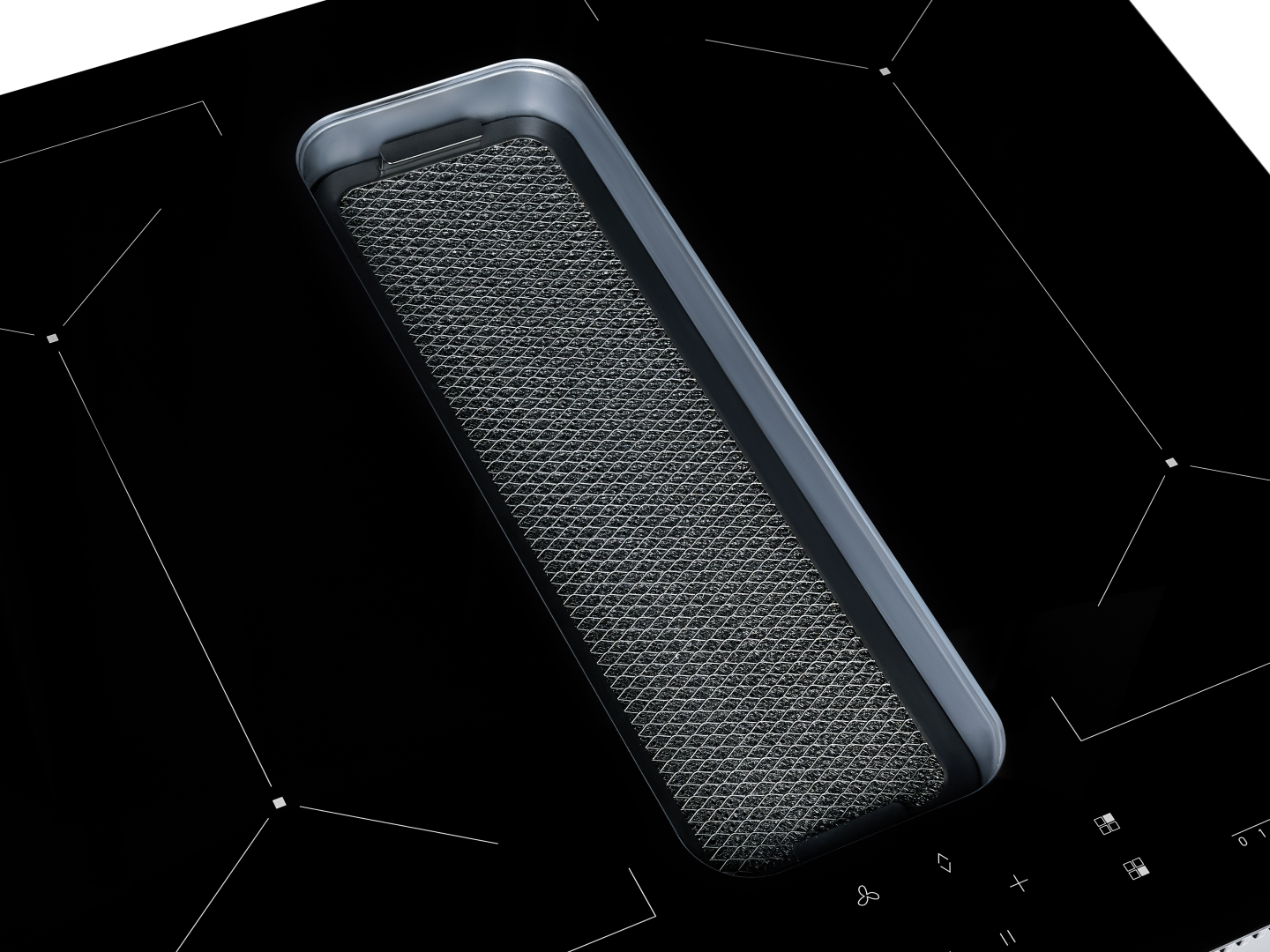 Индукционная варочная панель со встроенной вытяжкой VHH6472B