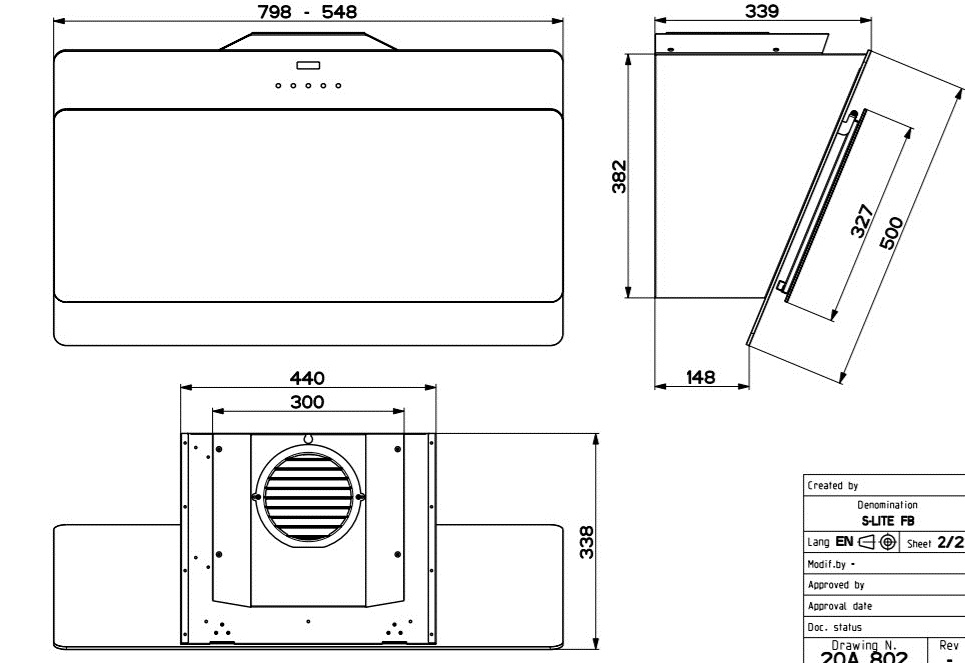 Вытяжка Faber Cocktail WH A80 EG8