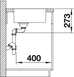  Blanco Zerox 340-IF Durinox отводная арматура InFino