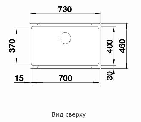  Blanco Etagon 700-U черный