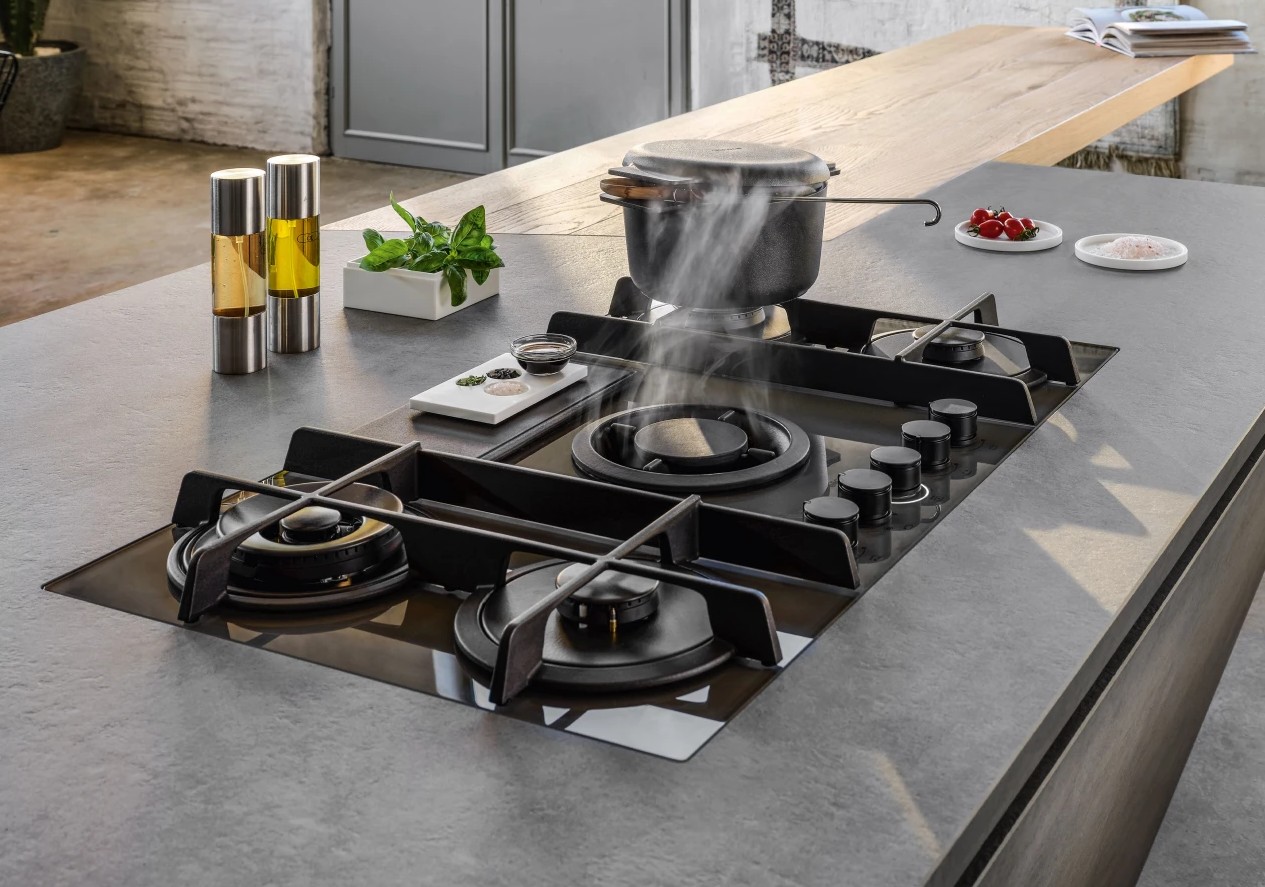 Варочная панель с вытяжкой Elica NIKOLATESLA FLAME EVO GR/A/88