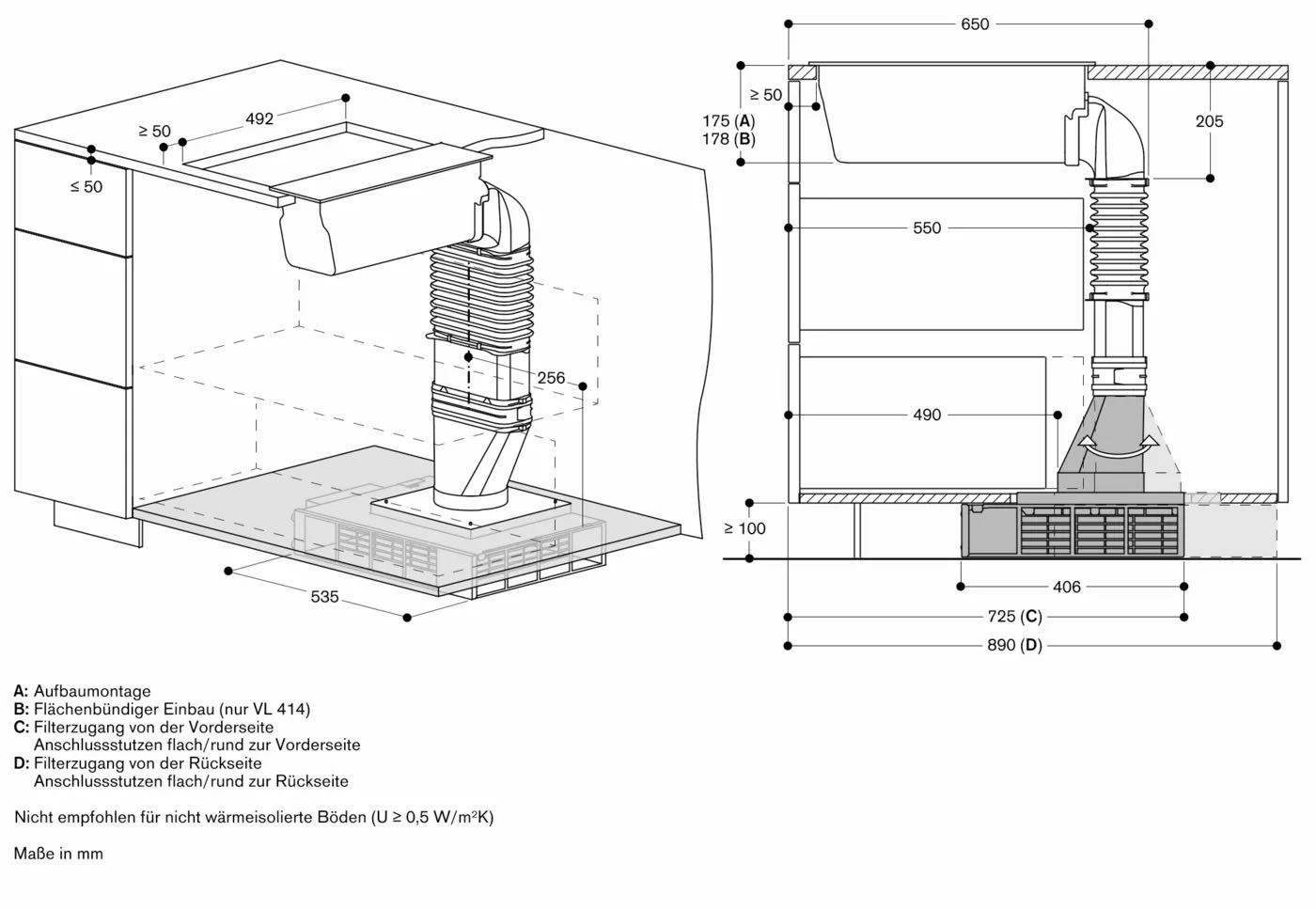 Встраиваемая кухонная вытяжка Gaggenau VL414115