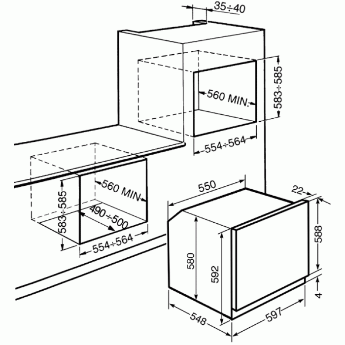  Smeg SFP805PO