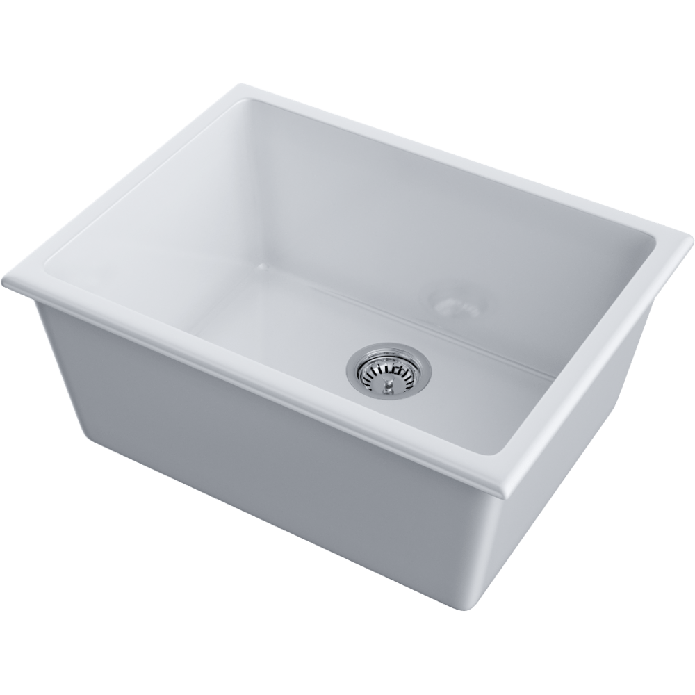Мойка для кухни Omoikiri Okinoshima 61-U/I WH-GLOSSY белый глянцевый