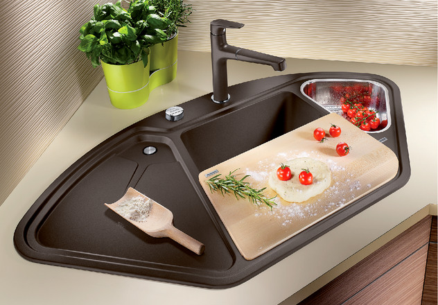  Blanco DELTA II SILGRANIT клапан-автомат InFino® белый