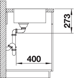  Blanco Zerox 500-IF Durinox отводная арматура InFino