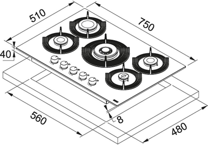  Franke FHMF 755 4G DC C CD