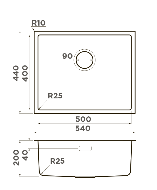  Omoikiri Tadzava 54-U-IN нерж.сталь