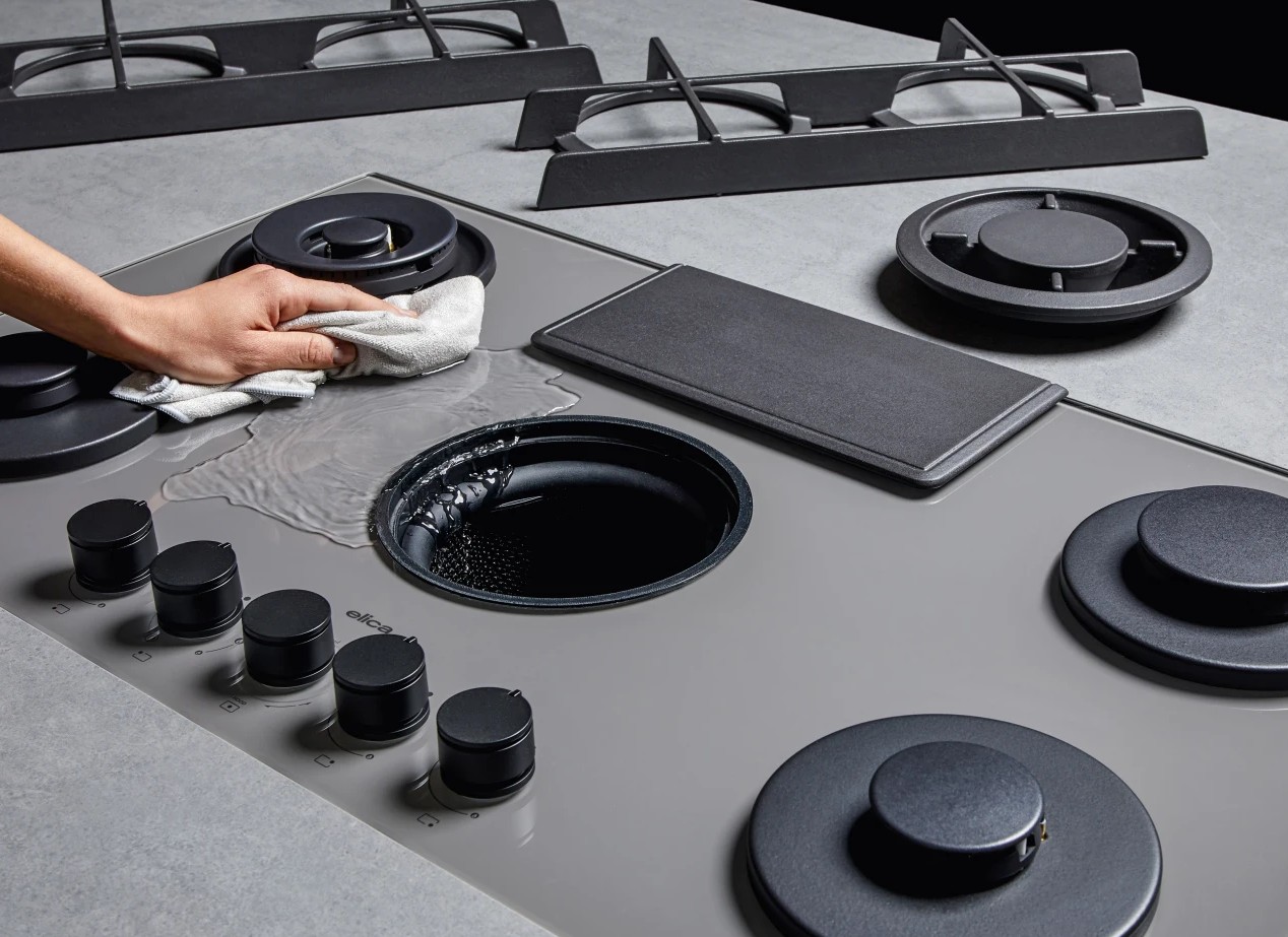 Варочная панель с вытяжкой Elica NIKOLATESLA FLAME EVO GR/A/88