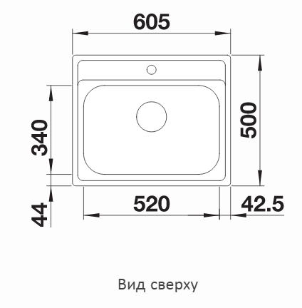  Blanco Dana 6 нерж. сталь матовая