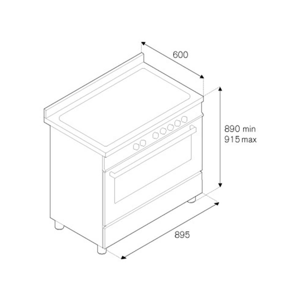 Варочный центр Bertazzoni HER90 6 MFE S NET