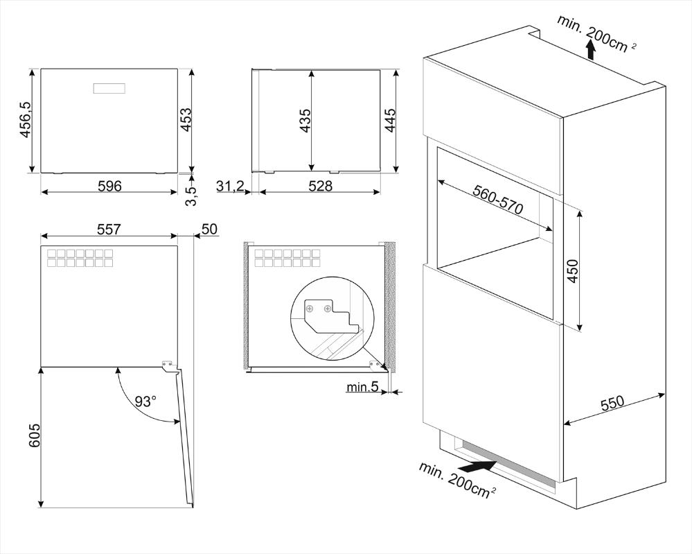 Винный холодильник Smeg CVI321X3