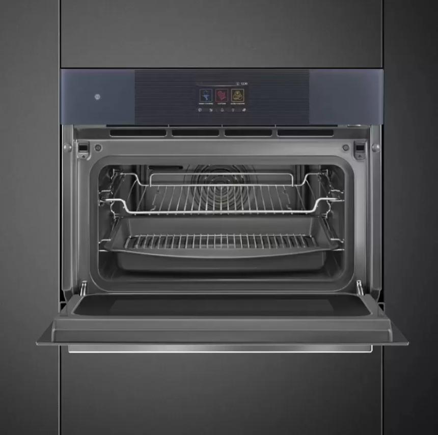 Компактный духовой шкаф с пароваркой шкаф Smeg SO4104APG