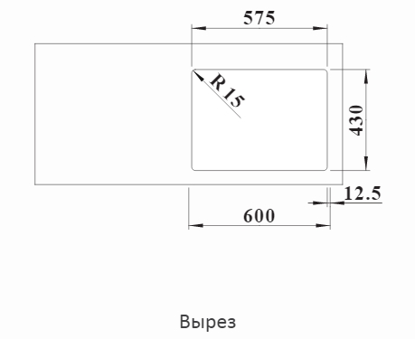  Blanco Solis 340/180-IF, чаша слева, нерж. сталь полированная