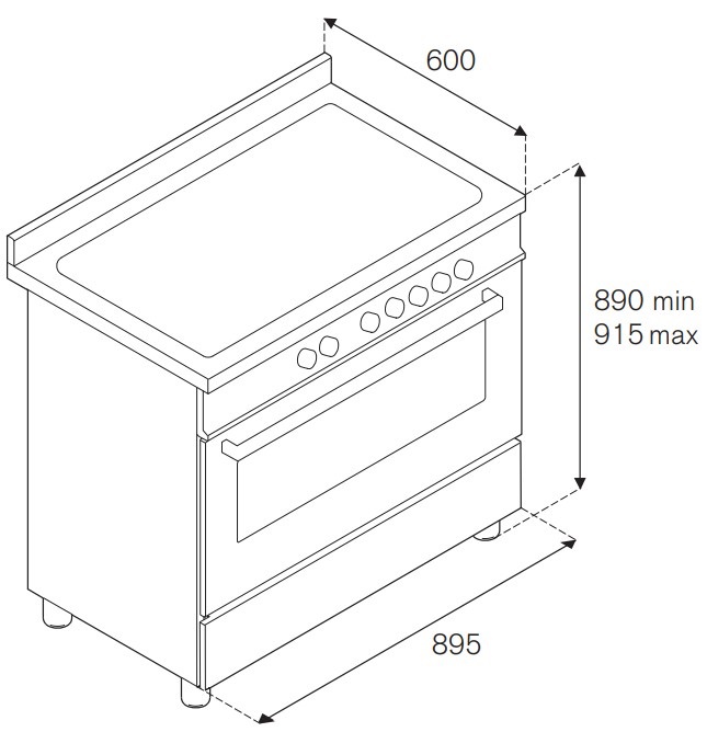 Варочный центр Bertazzoni HER96L1EAVT