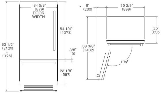  Bertazzoni REF905BBLXTT