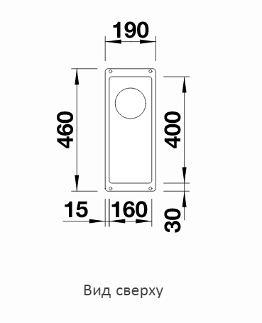  Blanco Subline 160-U черный, отводная арматура InFino