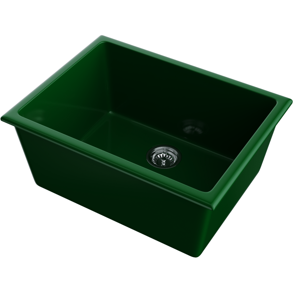 Мойка для кухни Omoikiri Okinoshima 61-U/I RG-GLOSSY royal green глянцевый