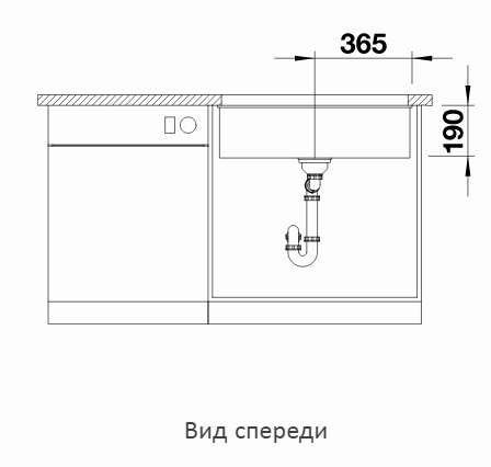  Blanco Subline 700-U Silgranit черный, отводная арматура InFino