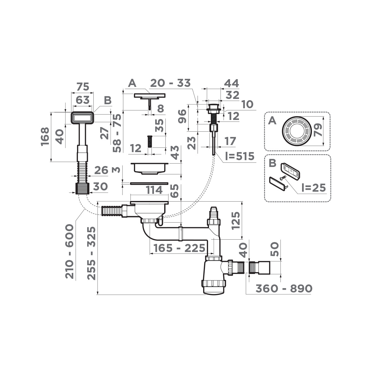  Omoikiri WK-1-AB-A