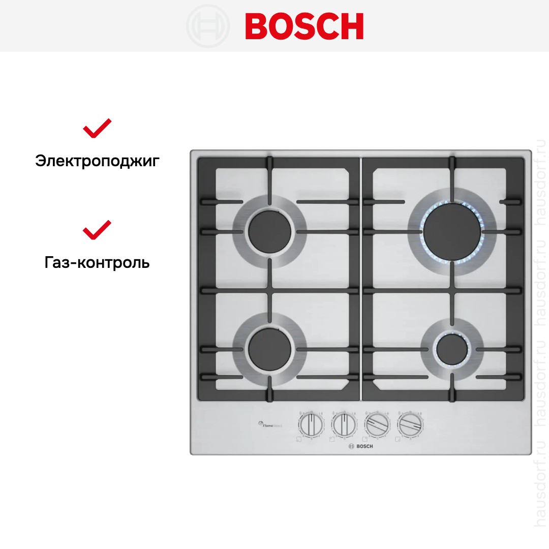 Газовая варочная панель Bosch PCP6A5I90M