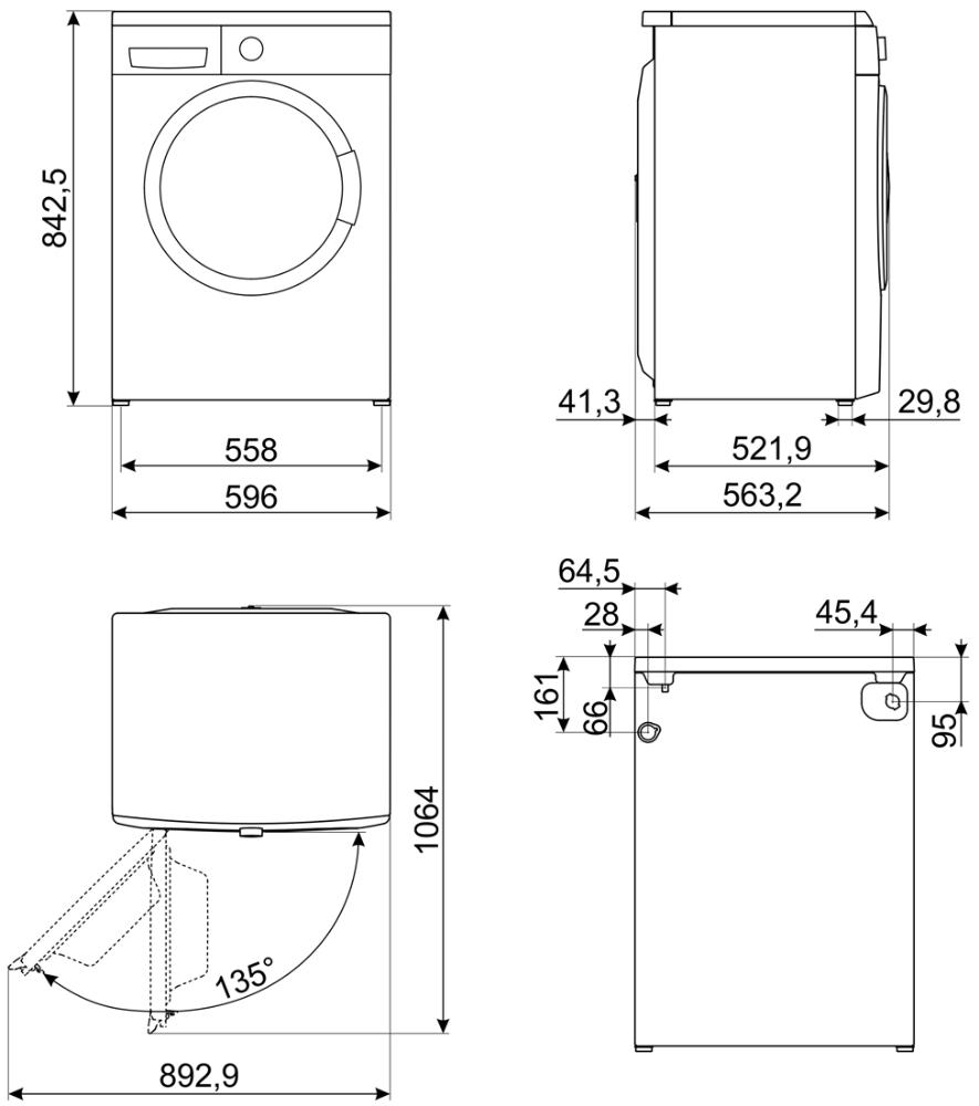  Smeg WM3T84RU