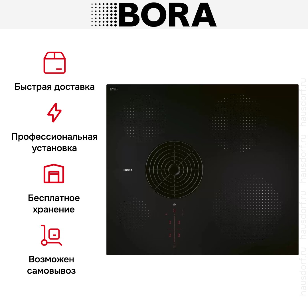 Индукционная варочная панель со встроенной вытяжкой BORA PURSA