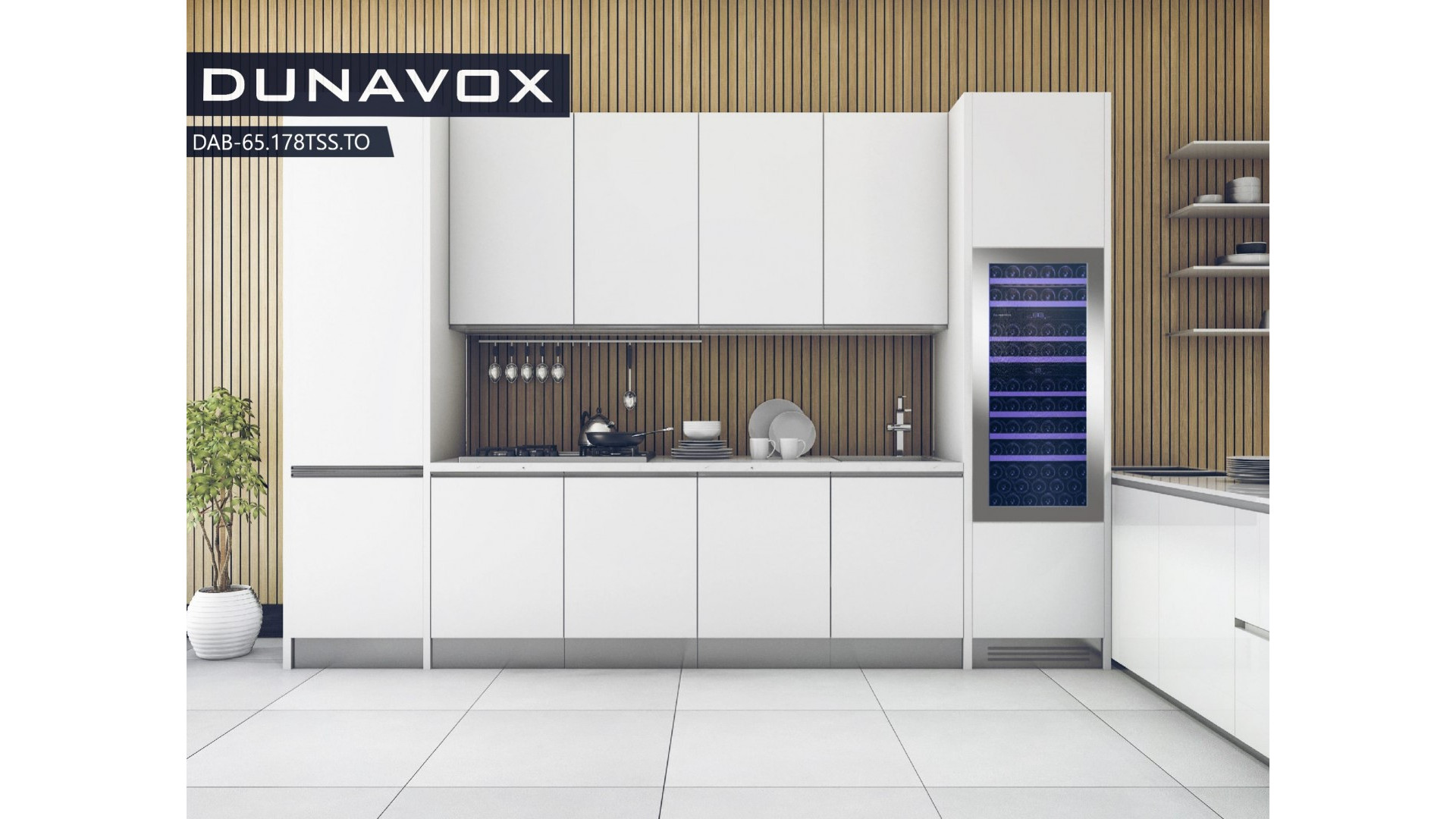 Винный шкаф Dunavox DAB-65.178TSS.TO