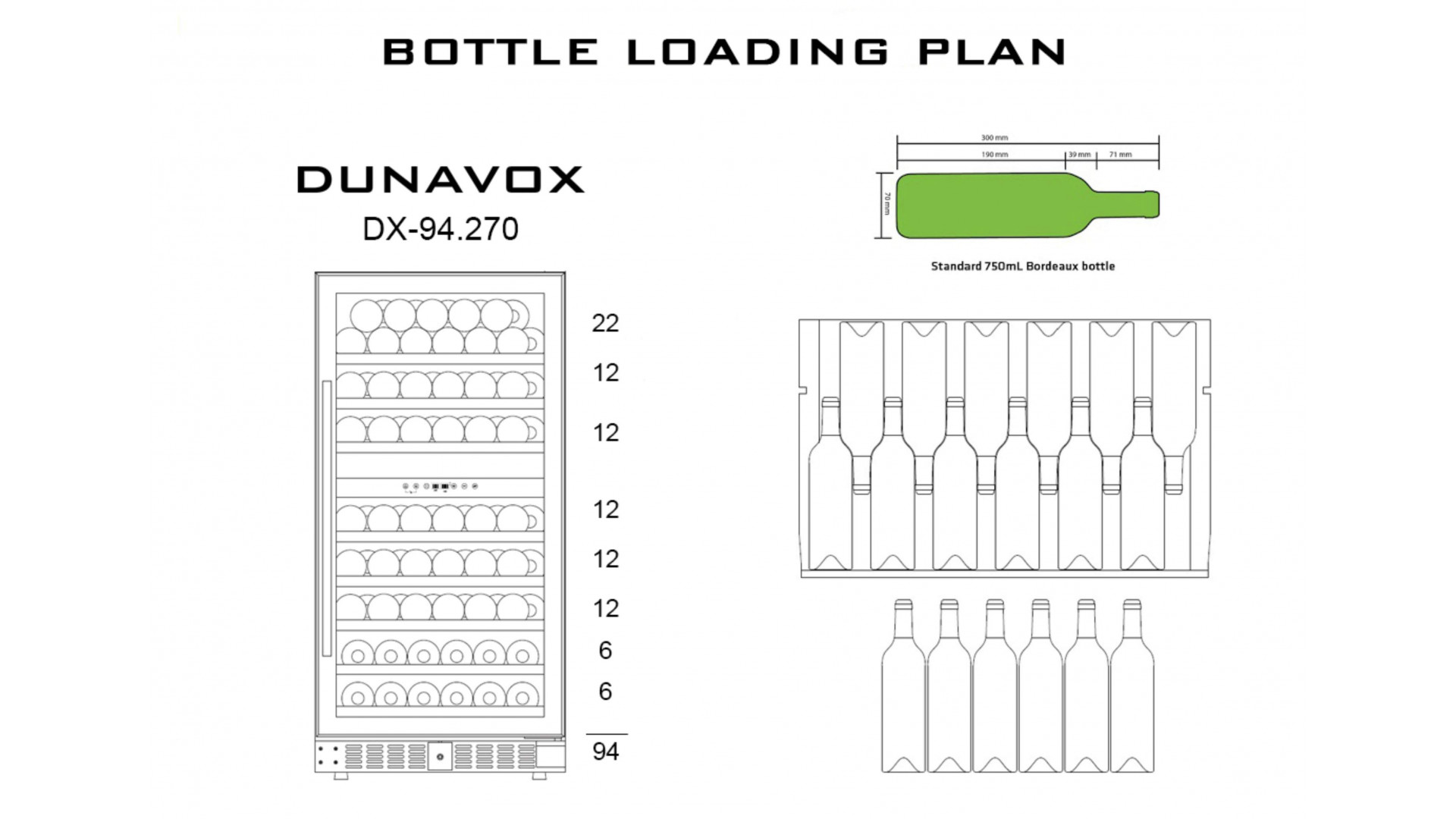 Винный шкаф Dunavox DX-94.270DCK