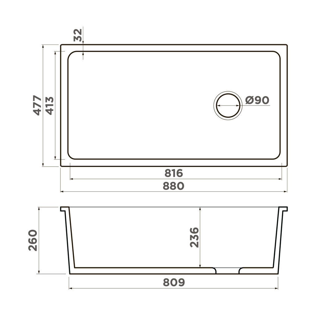  Omoikiri Tokara 88 WH-Glossy белый глянцевый