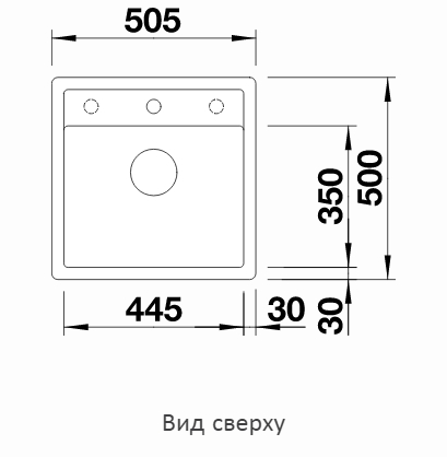  Blanco Dalago 5-F черный, клапан-автомат