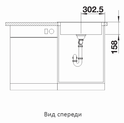 Мойка для кухни Blanco Dana 6 нерж. сталь матовая