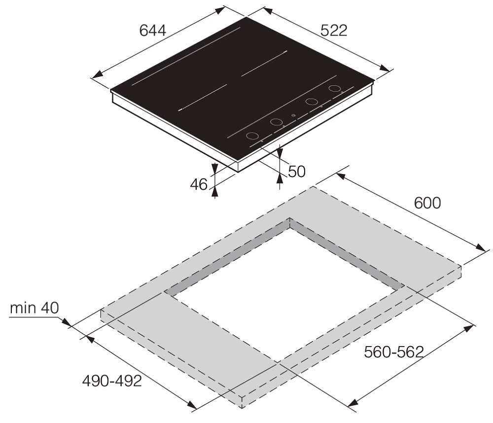 Индукционная варочная панель Asko HID654GC