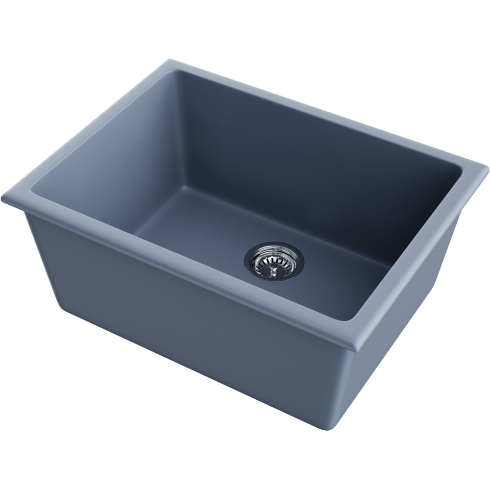 Мойка для кухни Omoikiri Okinoshima 61-U/I SB smoky blue