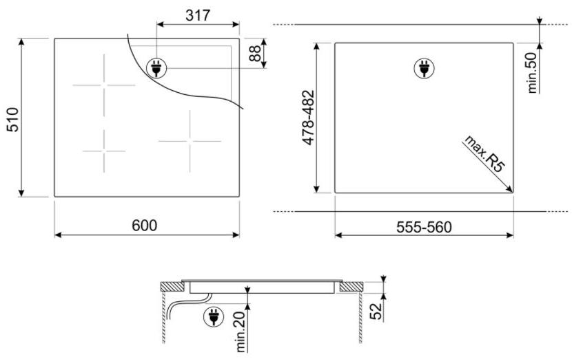 Варочная панель Smeg SI2641D