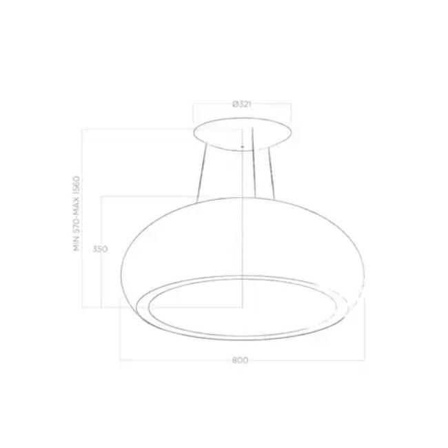  Elica SEASHELL BL/F/80