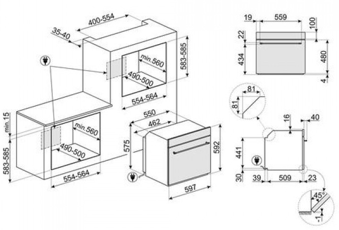  Smeg SFP805PO