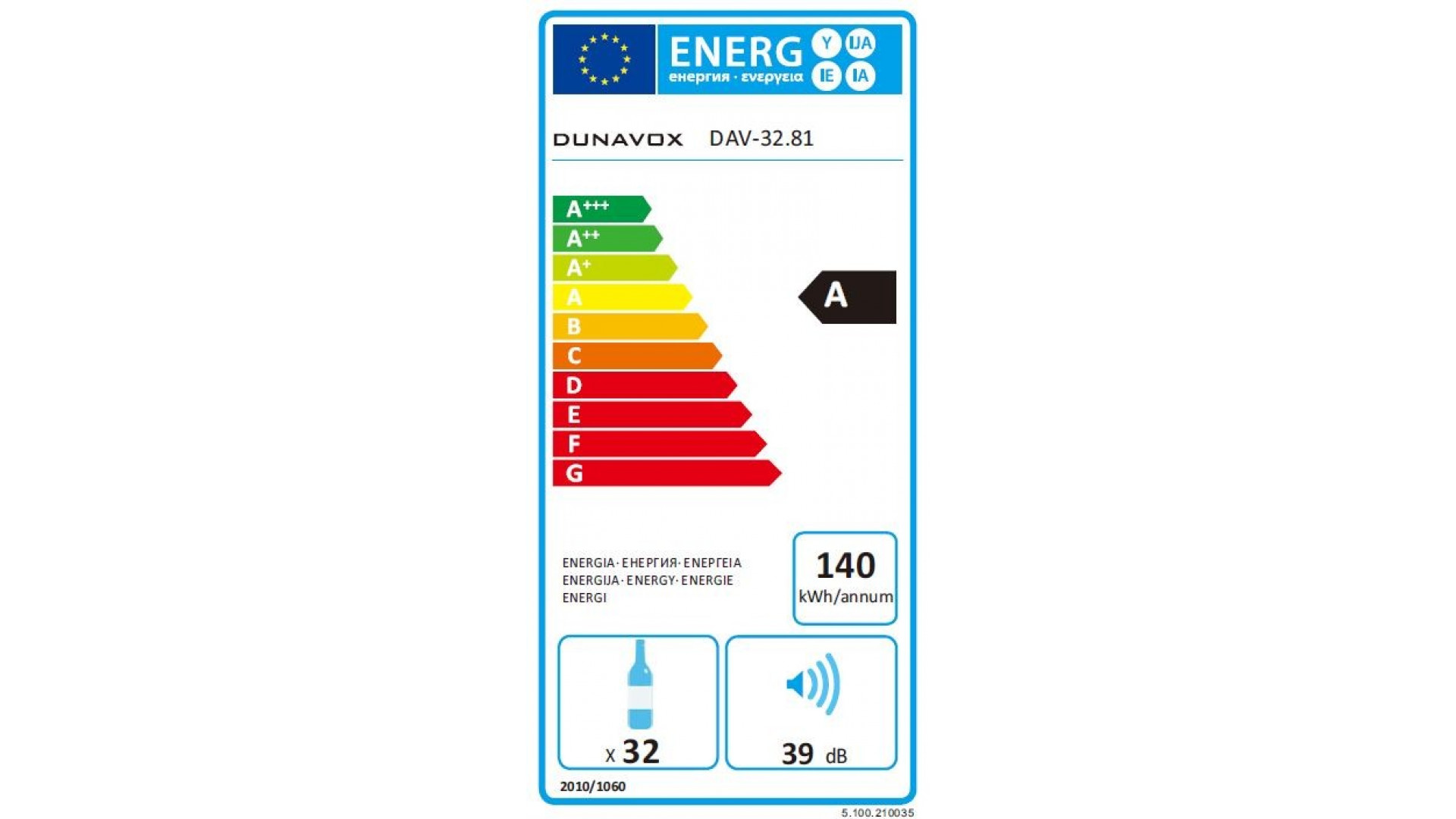 Винный шкаф Dunavox DAV-32.81DW.TO