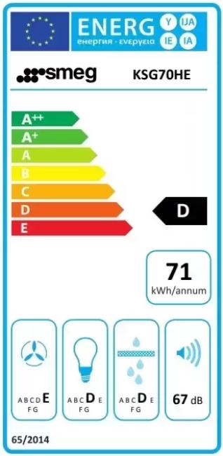 Встраиваемая вытяжка Smeg KSG70HE