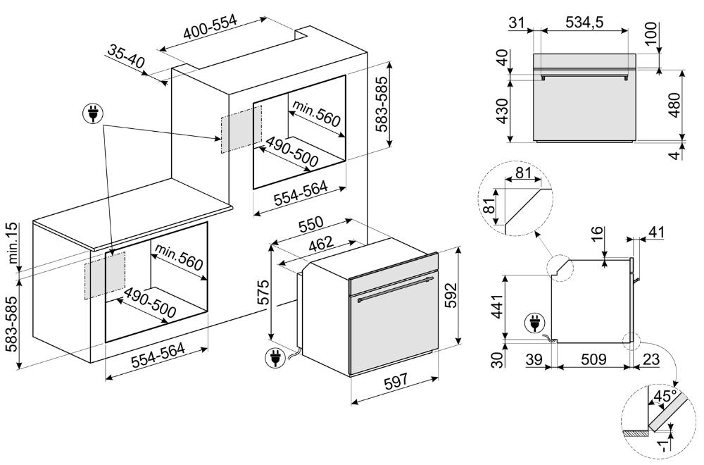 Духовой шкаф с паром Smeg SO6302S3PX