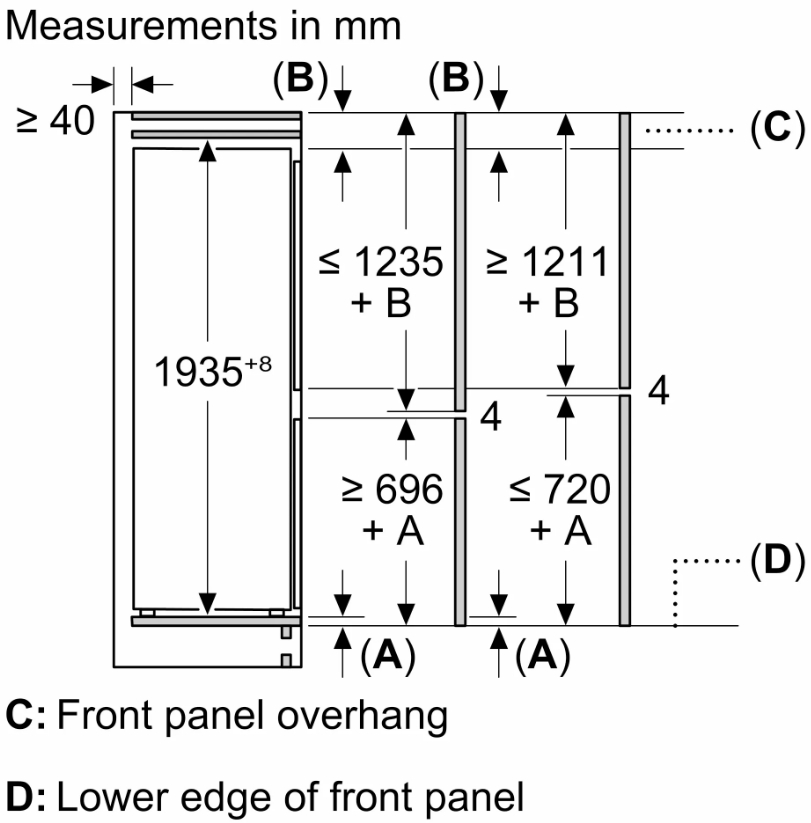 Встраиваемый холодильник Neff KB7966DD0
