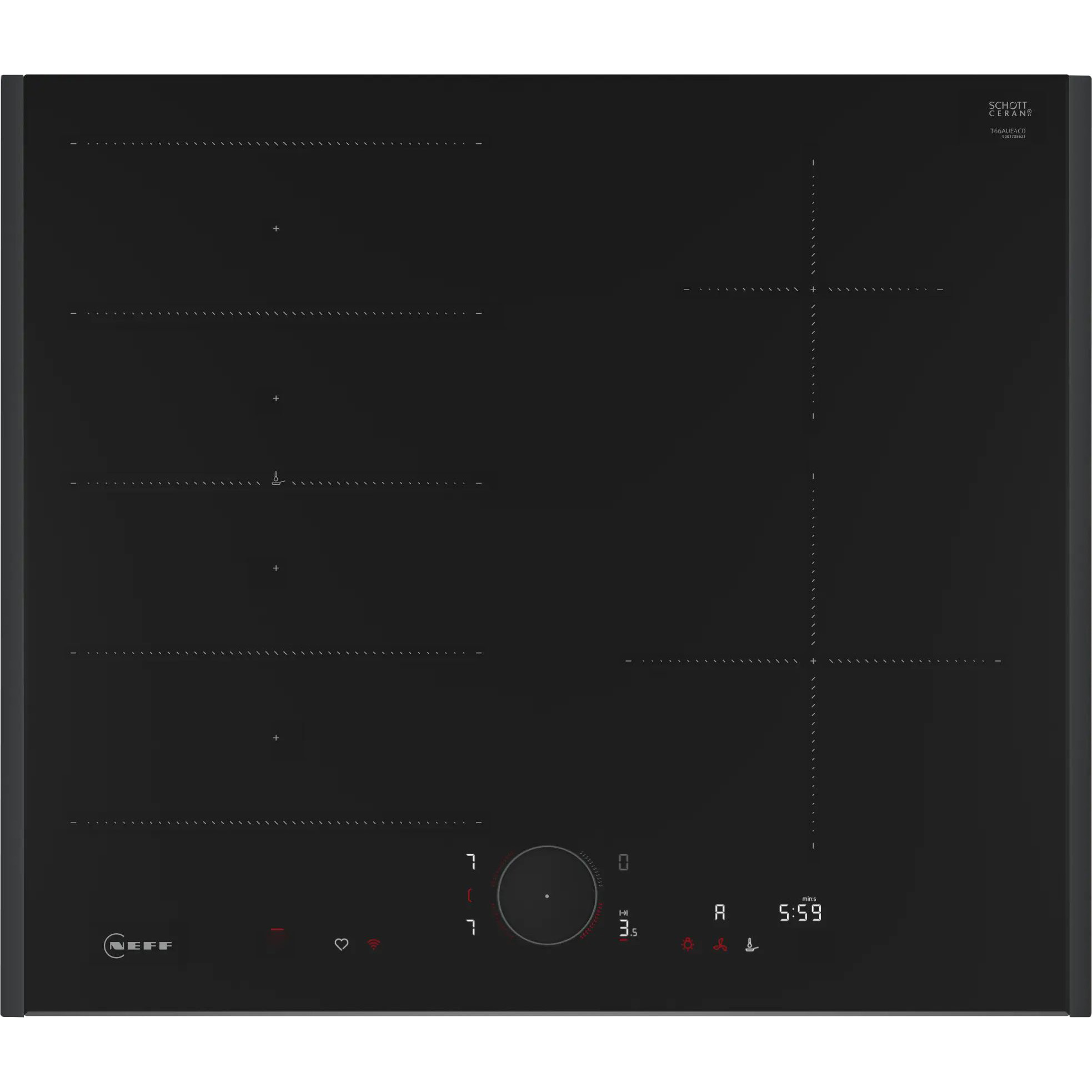 Встраиваемая индукционная варочная панель Neff T66AUE4C0