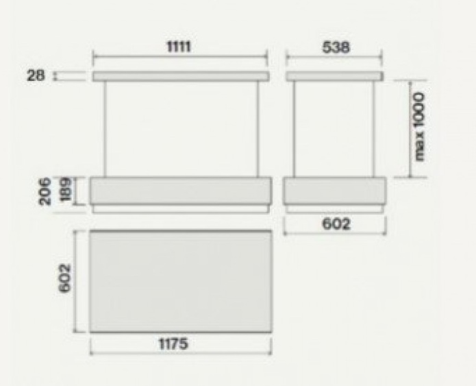  Falmec CIRCLE.TECH Levante 120 ISOLA white (600)