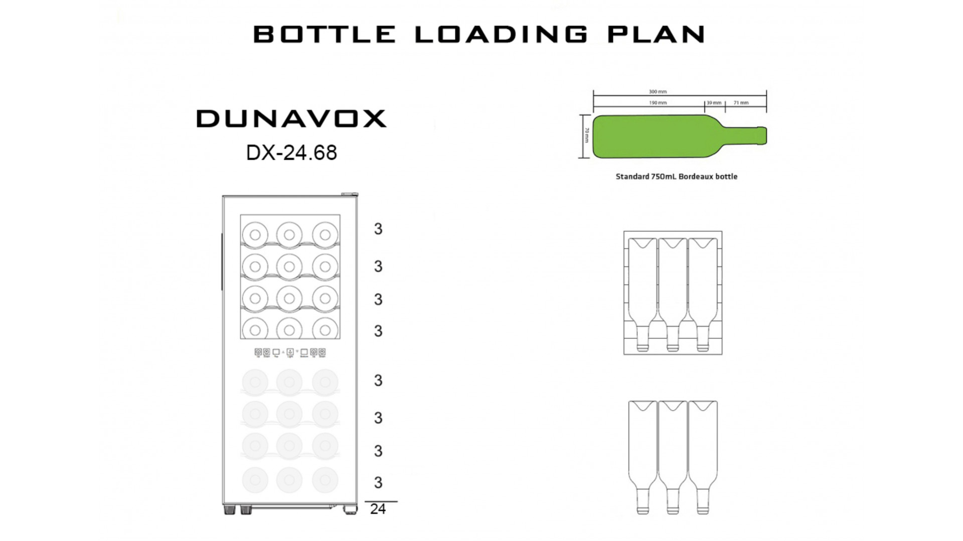 Винный шкаф Dunavox DX-24.68DSC