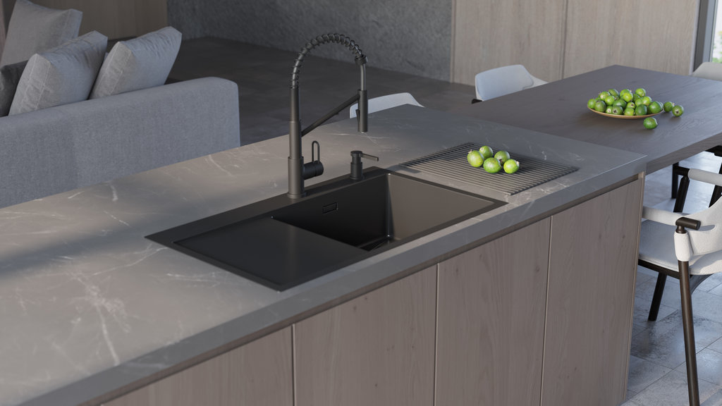  Omoikiri OM-04 GM вороненая сталь