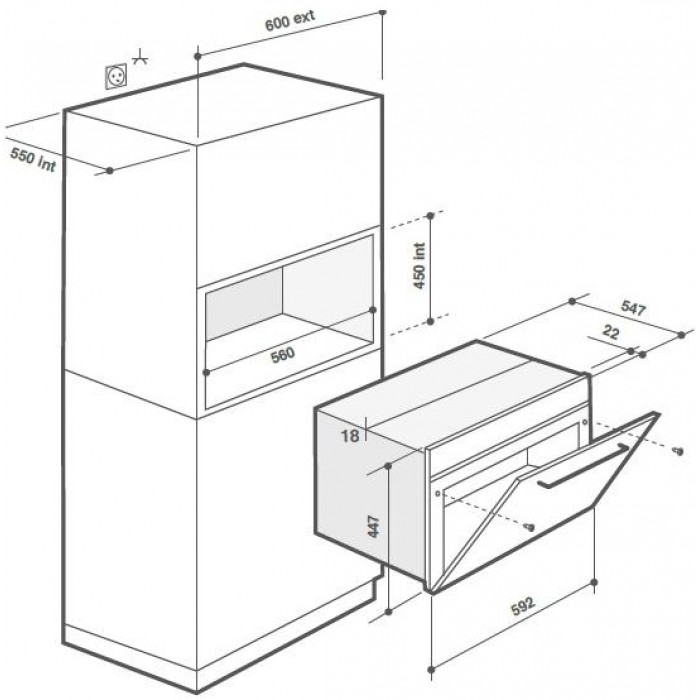  De Dietrich DKE7335BB