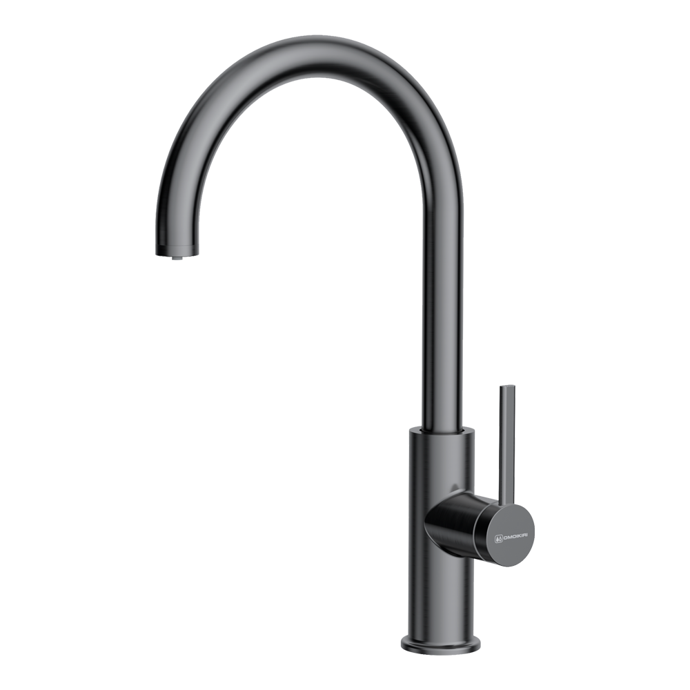 Смеситель для кухни Omoikiri Okawa 2 Plus GM вороненая сталь