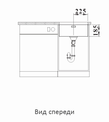  Blanco Solis 450-U нерж. сталь полированная