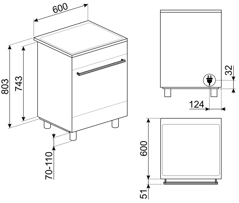 Варочный центр Smeg C6IMXT2